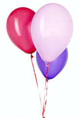 Balloon with red string for party decoration