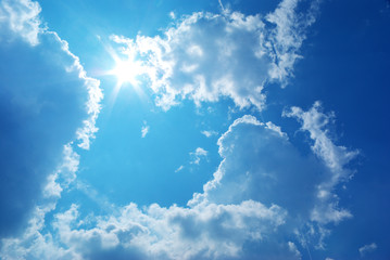 deep blue sky