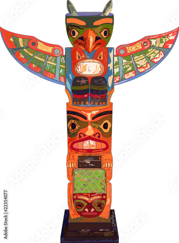 Totem Amerindien Tout En Vecteur Buy This Stock Vector And Explore Similar Vectors At Adobe Stock Adobe Stock