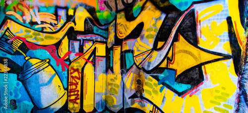 grafitti background Canvas Print