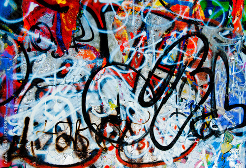 grafitti background Canvas Print