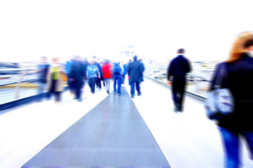 Wall Mural - Abstract crowd of people