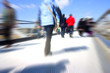 © barneyboogles - abstract people walking motion blur
