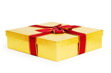 Gift box isolated on the white background