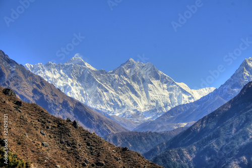 Naklejka samoprzylepna Nepal / himalaya - lhotse i mount everest