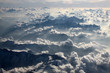 Luftaufnahme mit Wolken