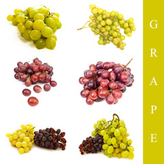 Wall Mural - red and green grape