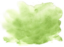 Texture Green  Watercolor Background Painting