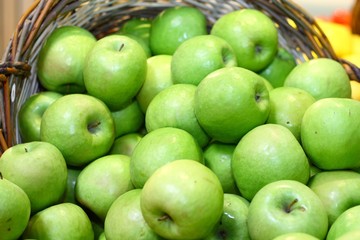 Sticker - Green apples for good nutrition