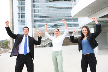 Poster - Business Team Celebrating