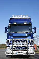 Wall Mural - truck, frontal view