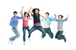 © Rido - Joyful young happy people jumping