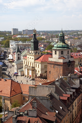 Fotoboard na płycie Lublin, polska, stare centrum miasta