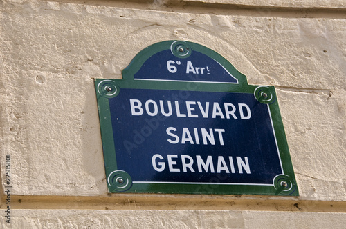 Fotomural Boulevard Saint-Germain - Paris