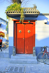 Poster - Beijing old town, the typical houses ( Hutong).