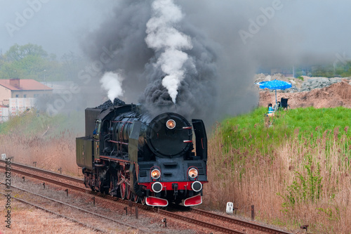 Naklejka na drzwi Old steam locomotive
