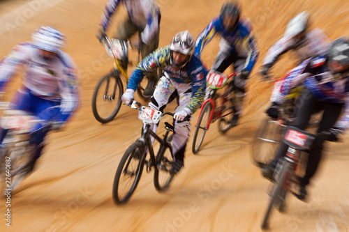 Cuadros en Lienzo course bicross vélo bmx compétition volonté détermination gagner