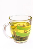 Fototapeta Storczyk - zielona herbata