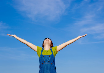 Wall Mural - Carefree woman