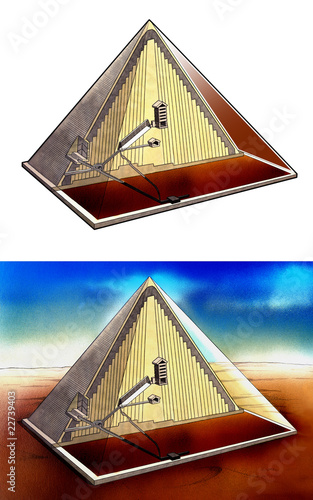 ピラミッド内部図 Stock イラスト Adobe Stock