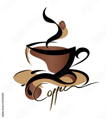 Naklejka dekoracyjna Coffee sign