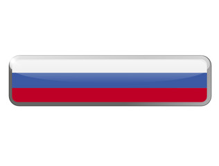 drapeau russe bouton web ou vignette