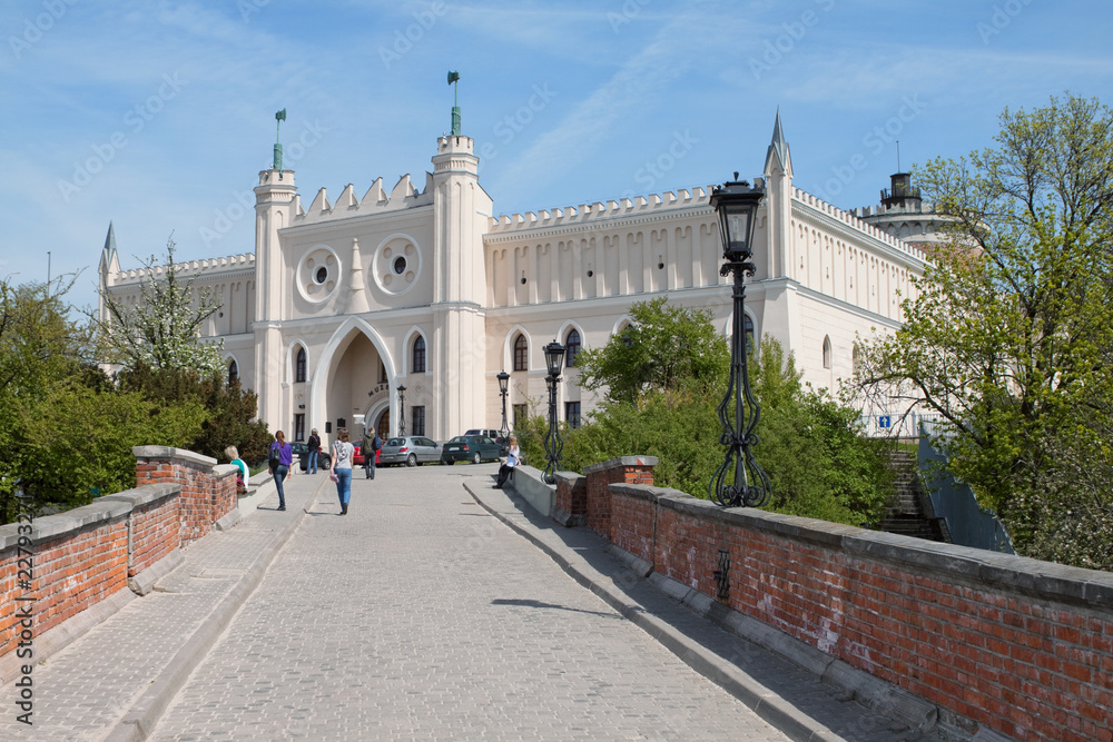 Royal castle and Museum in the city of Lublin. Poland. - obrazy, fototapety, plakaty 