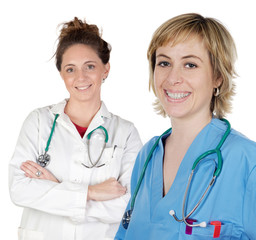 Wall Mural - Two doctor women