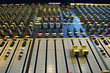 © BigChen - Sound mixer, closeup of the knobs.