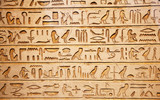 Fototapeta Miasto - old egypt hieroglyphs