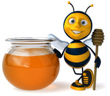 Miel et abeille