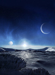 Wall Mural - ice planet