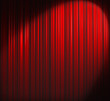 © jas - Deep Red Curtain With Spot