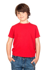 Wall Mural - Child whit red shirt