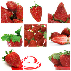 Sticker - strawberries collage