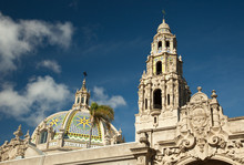 The Tower And Dome At Balboa Park, San Diego, California