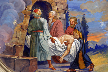 Poster - Jesus is laid in the tomb