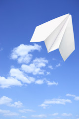 Wall Mural - paper plane