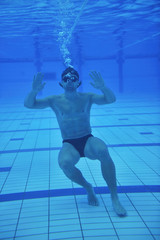 Wall Mural - swimming pool underwater