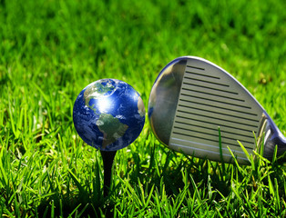 earth - like a golf ball