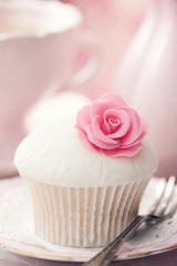 Poster - Rose cupcake