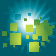 Wall Mural - abstract design of squares