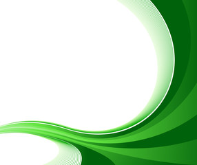 Wall Mural - abstract geen wave - certificate