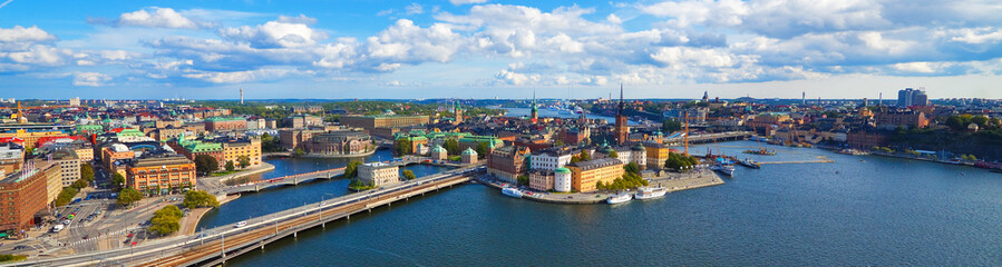 Wall Mural - Aerial panorama of Stockholm, Sweden