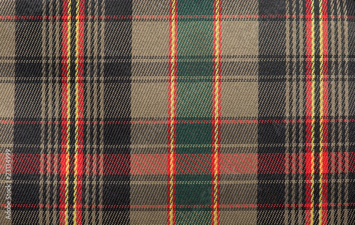 Obraz na płótnie canvas trzyczęściowy "tryptyk" Tartan
