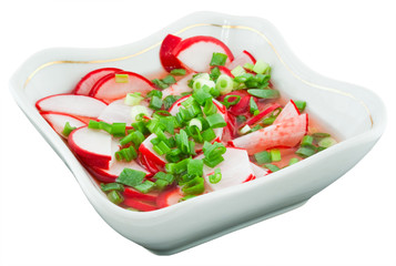 radishes in vinegar