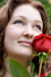 © blondina93 - девушка с красной розой №4