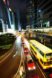 Fototapeta  - taxi and bus in Hong Kong