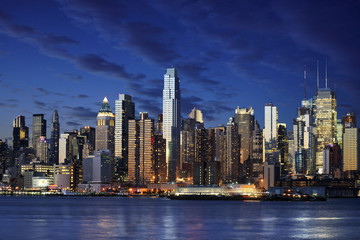 Fototapete - New York city manhattan taken from jersey side - hoboken