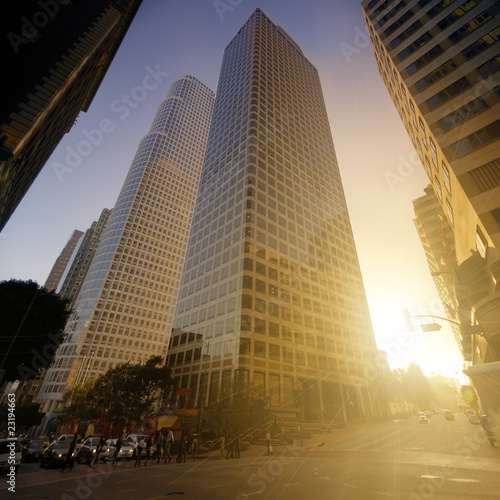 Fotoboard na płycie Ulice Los Angeles